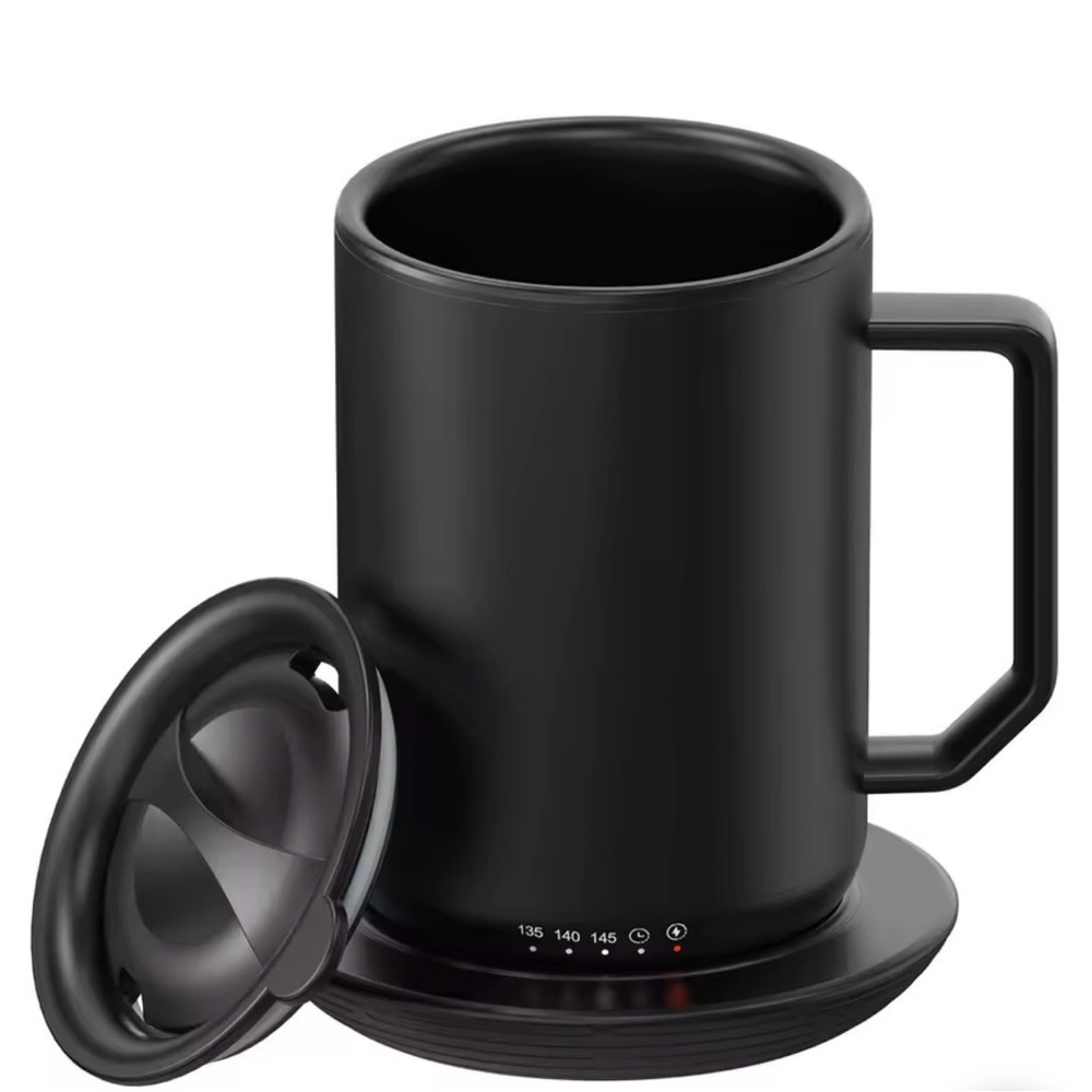 Black Smart Mug with Lid